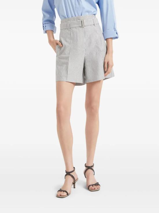  브루넬로 쿠치넬리 숏팬츠 MH546P8842C4404 - BRUNELLO CUCINELLI