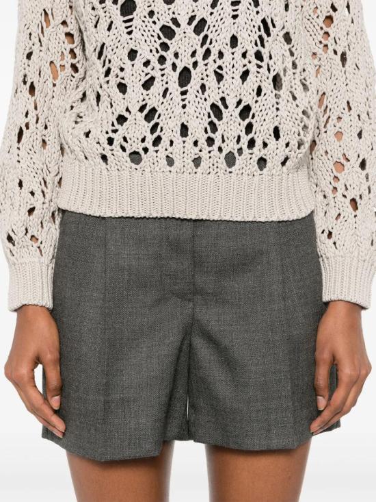  브루넬로 쿠치넬리 숏팬츠 MP573P8719C002 anthracite - BRUNELLO CUCINELLI