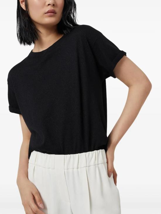  브루넬로 쿠치넬리 반팔 티셔츠 M41810000C101 black - BRUNELLO CUCINELLI