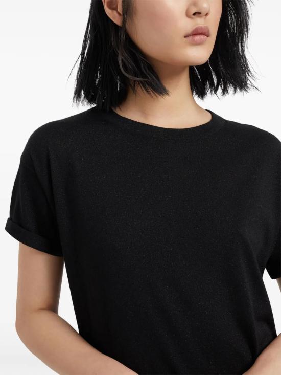  브루넬로 쿠치넬리 반팔 티셔츠 M41810000C101 black - BRUNELLO CUCINELLI