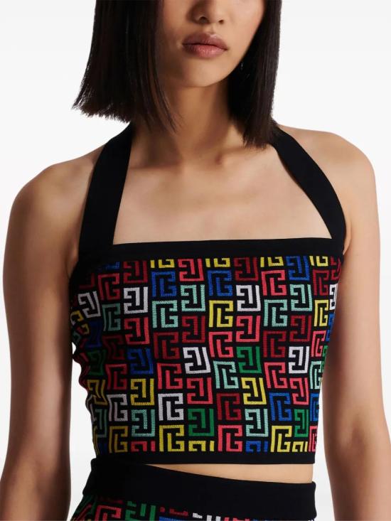  발망 스웨터 DF1AA001KG80 black - BALMAIN