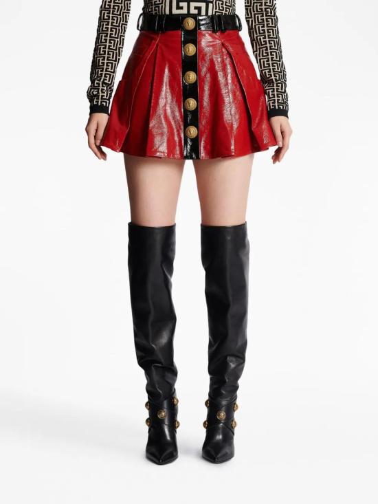  발망 숏 스커트 BF1LB870LB40 - BALMAIN