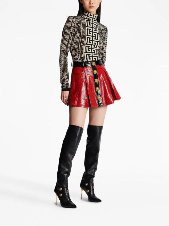  발망 숏 스커트 BF1LB870LB40 - BALMAIN