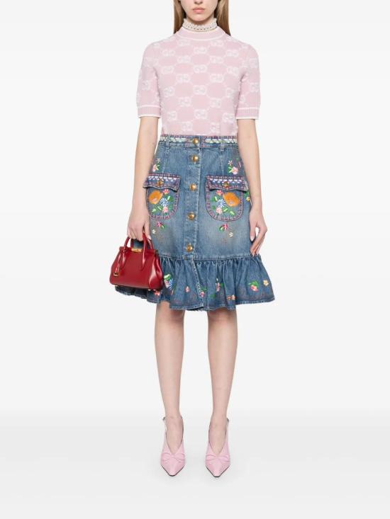  발렌티노 가라바니 미디 스커트 BDD19H94T - VALENTINO GARAVANI