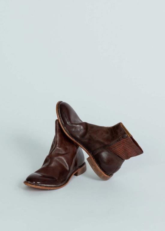  모마 뮬/슬리퍼 레더 가르다  다크 브라운