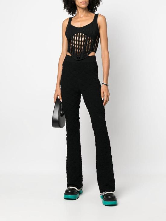  엠부시 스트레이트 팬츠 BWHG007F22KNI0011010 Black - AMBUSH