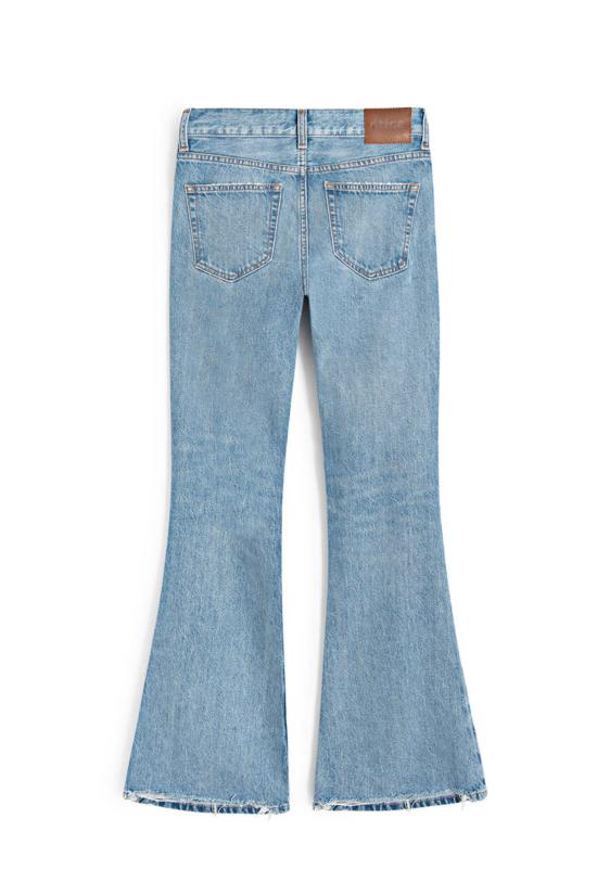  에티카 데님 팬츠 애틀랜타 미드 라이즈 플레어 피치트리 - ETICA