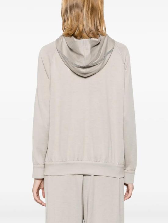  브루넬로 쿠치넬리 후드 티셔츠 MP828SM606C9593 taupe - BRUNELLO CUCINELLI