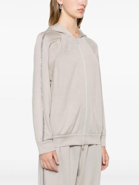  브루넬로 쿠치넬리 후드 티셔츠 MP828SM606C9593 taupe - BRUNELLO CUCINELLI