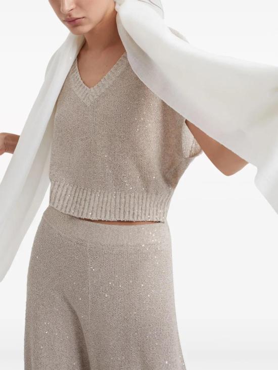  브루넬로 쿠치넬리 프린지 오버사이즈 머플러/스카프 MSCDVSW03C159 - BRUNELLO CUCINELLI