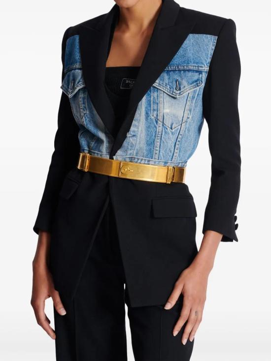  발망 레귤러 벨트 EN4WJ160MBRA gold - BALMAIN