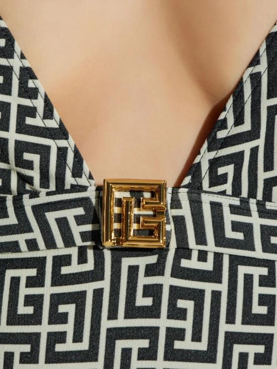  발망 원피스 수영복 BKBL32200 black - BALMAIN