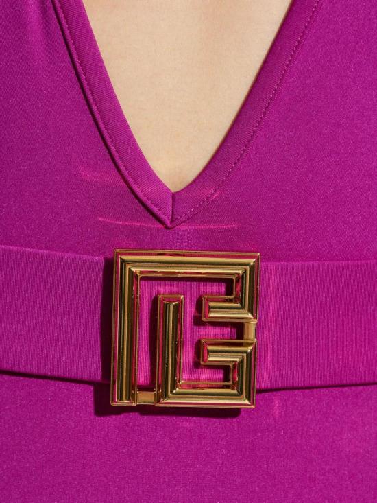  발망 원피스 수영복 BKBU12210 purple - BALMAIN