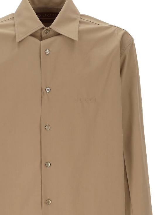 25SS 구찌 클래식 포플린 셔츠 823830 Z7AMD2319 Classic Beige - GUCCI