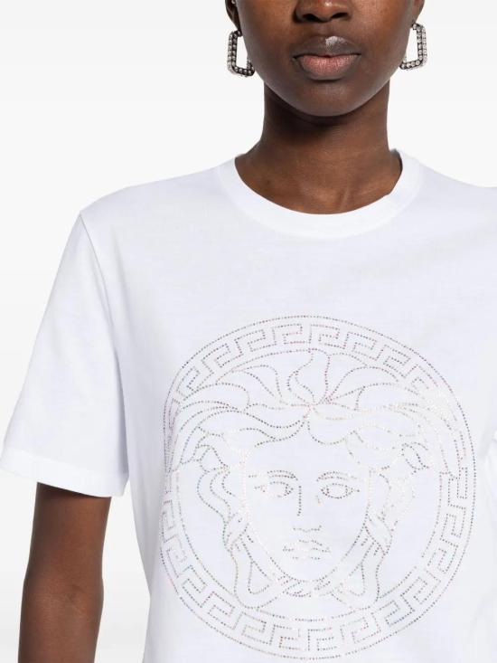  베르사체 반팔 티셔츠 10142721A10666 white - VERSACE