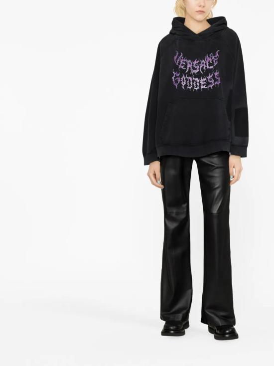  베르사체 후드 티셔츠 10100701A07257 black - VERSACE