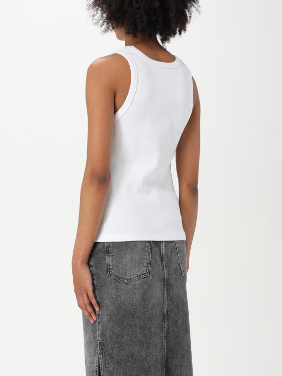 25SS 모스키노 민소매 티셔츠 08053731 1001 White - MOSCHINO