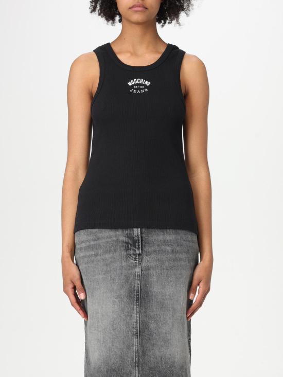 25SS 모스키노 민소매 티셔츠 08053731 1555 Black