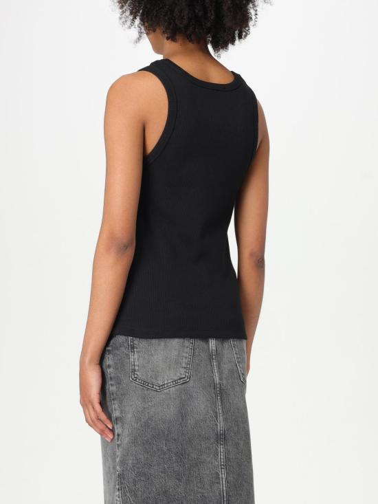 25SS 모스키노 민소매 티셔츠 08053731 1555 Black - MOSCHINO