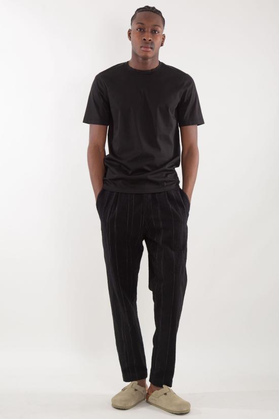 25SS 트렌짓 반팔 티셔츠 CFUTRZ2370 U10 Black - TRANSIT