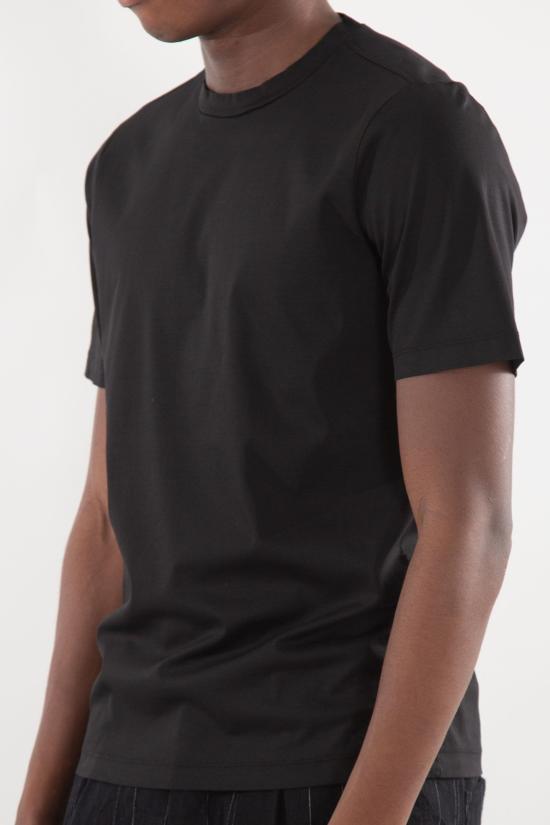 25SS 트렌짓 반팔 티셔츠 CFUTRZ2370 U10 Black - TRANSIT