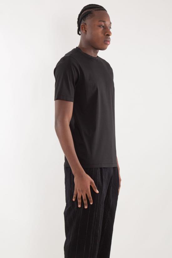 25SS 트렌짓 반팔 티셔츠 CFUTRZ2370 U10 Black - TRANSIT