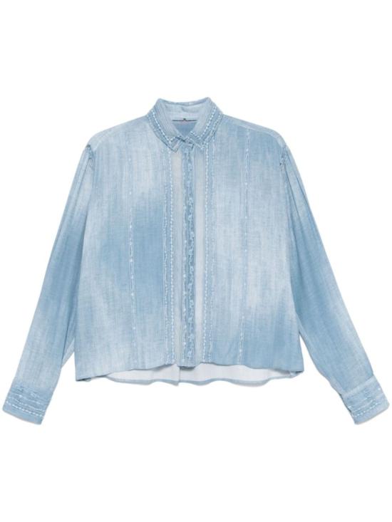 25SS 에르마노 설비노 긴팔 티셔츠 D462K347EMY Blue