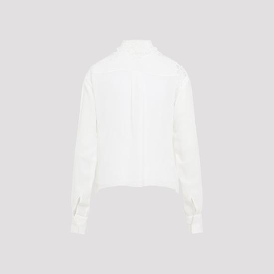 24FW 에르마노 설비노 긴팔 티셔츠 D452K767GET White - ERMANNO SCERVINO