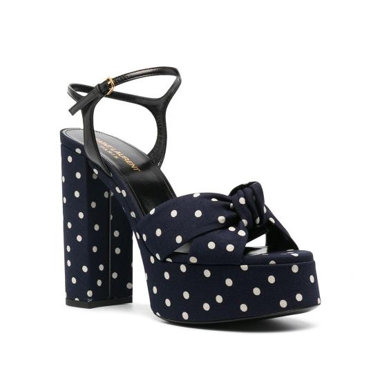  생로랑 힐/펌프스 62011814T10 POLKA DOT BLU Blue BLUE - SAINT LAURENT