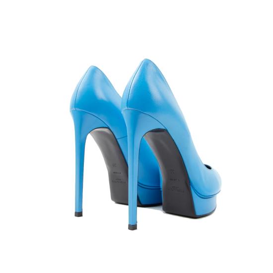  생로랑 힐/펌프스 SHOES PUMPS blue heel Blue BLUE - SAINT LAURENT