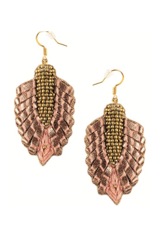  Nahua 이어링 나와 콜레트 귀걸이 블랙/골드