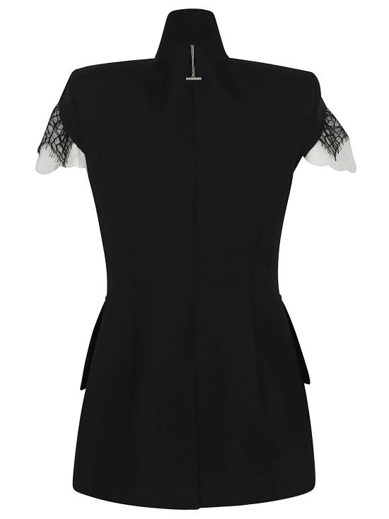 25SS 알렉산더 맥퀸 블라우스 822747 QJADK 1000 BLACK - ALEXANDER MCQUEEN