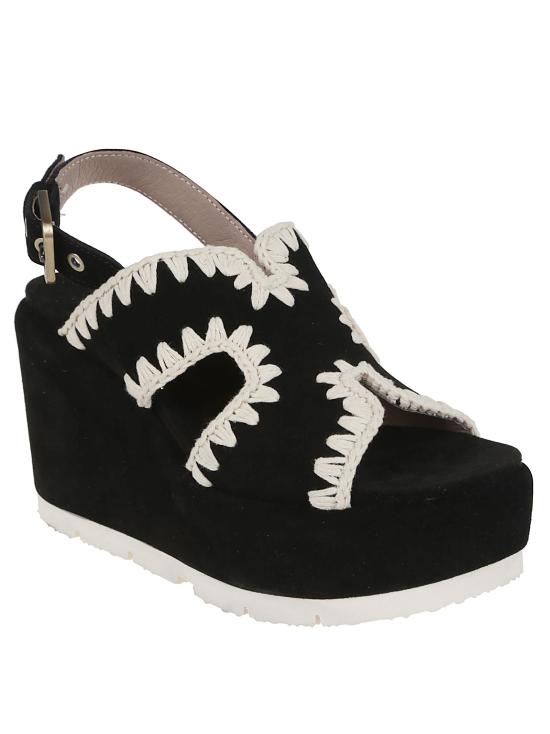 25SS 모우 샌들 MU SW711002A BKWH BLACK WHITE - MOU