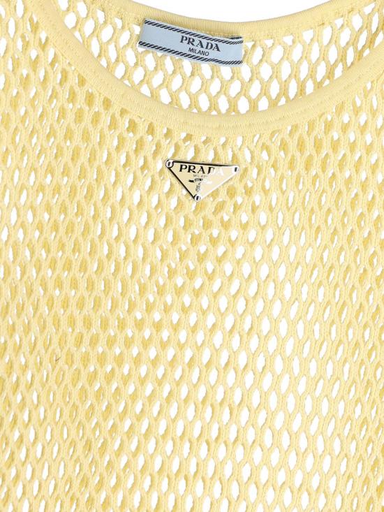 25SS 프라다 민소매 티셔츠 3959916NDF0061 P25 Beige - PRADA