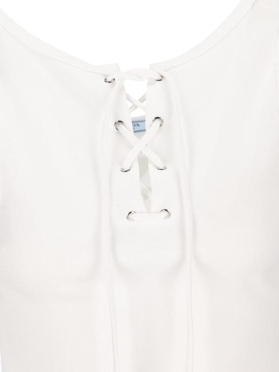 25SS 프라다 민소매 티셔츠 3960310Z0F0009 P25 WHITE - PRADA