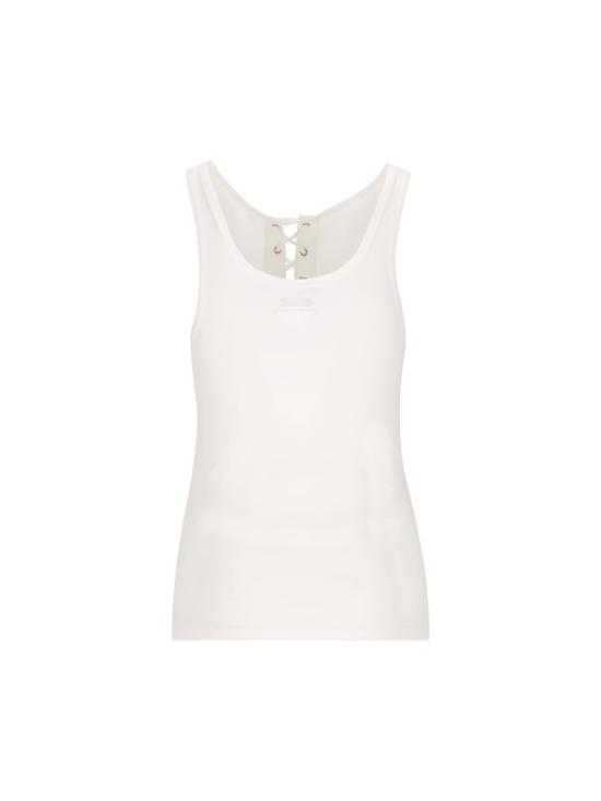 25SS 프라다 민소매 티셔츠 3960310Z0F0009 P25 WHITE - PRADA