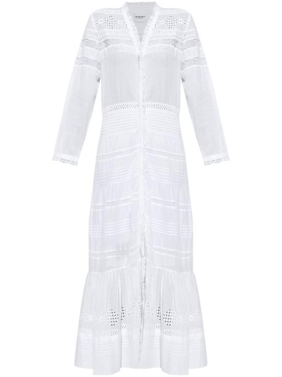 25SS 이자벨마랑에뚜왈 미디 원피스 RO0723FA C1J15E 20WH WHITE