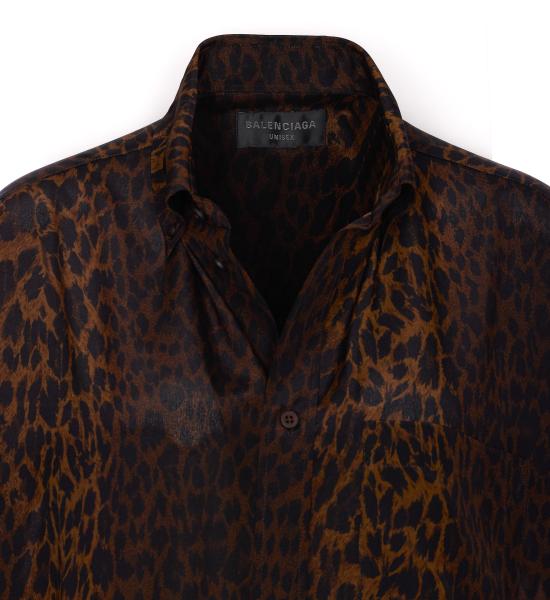 25SS 발렌시아가 블라우스 814121 TSL712135 Brown - BALENCIAGA