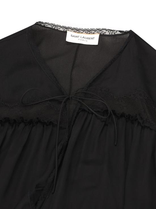 24FW 생로랑 점프수트 795882Y720W1000 AI24 Black - SAINT LAURENT