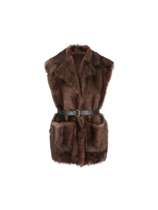 24FW 프라다 베스트 5946315PFF0343 AI24 MAHOGANY