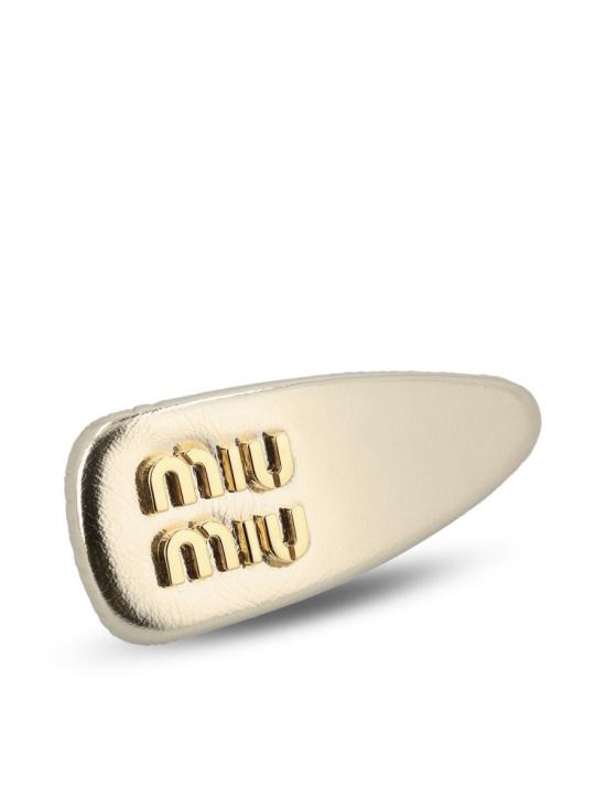 25SS 미우미우 헤어 액세서리 5IF0922CT4F0846 P25 GOLD