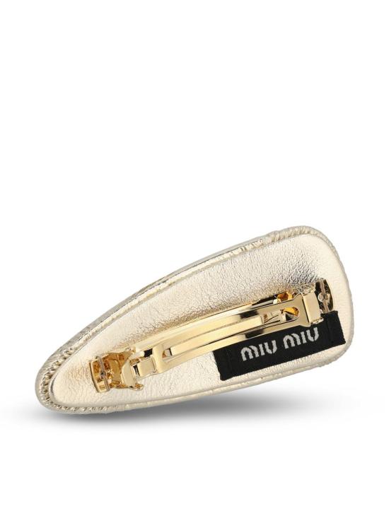 25SS 미우미우 헤어 액세서리 5IF0922CT4F0846 P25 GOLD - MIU MIU