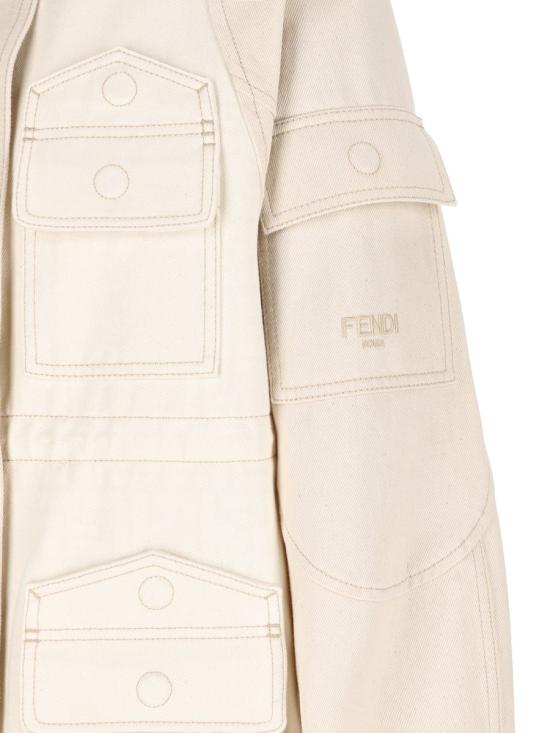 24FW 펜디 자켓 FLF802AT23F08QQ AI24 WHITE - FENDI