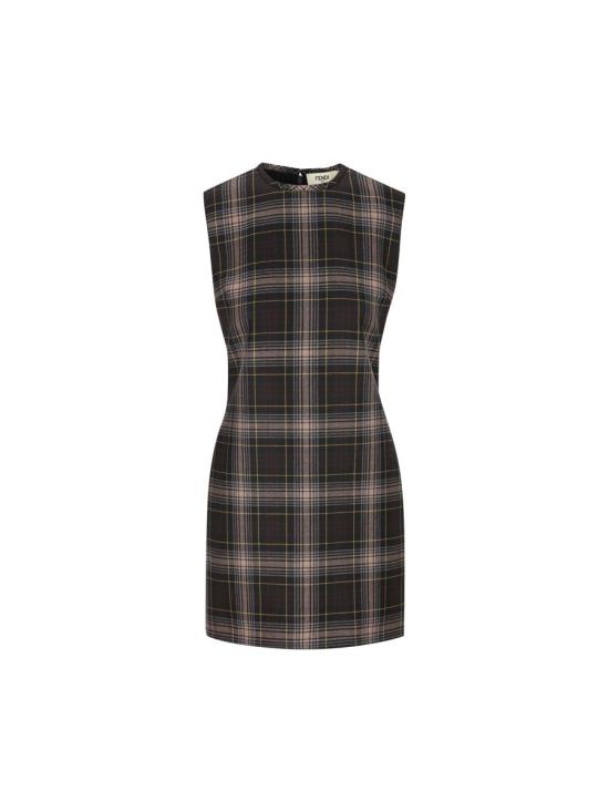 24FW 펜디 숏 원피스 FDD305ATR7F1R0A AI24 TOBACCO YELLOW