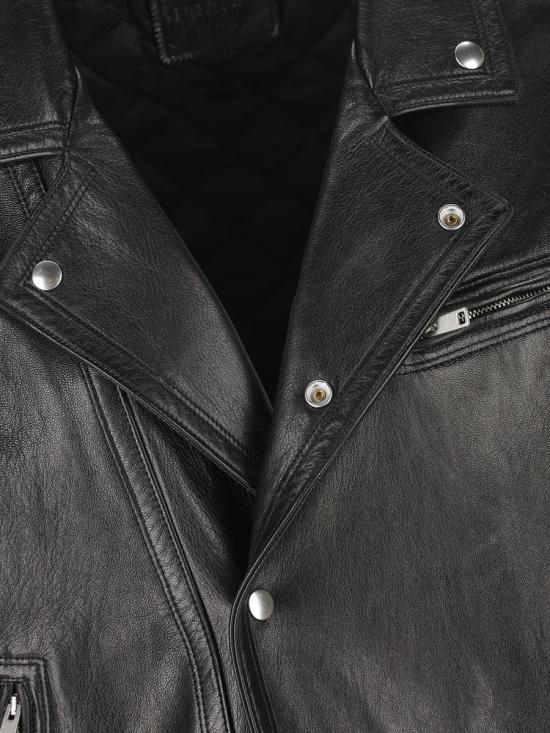 25SS 프라다 가죽 자켓 58A20711KDF0002 P25 Black - PRADA