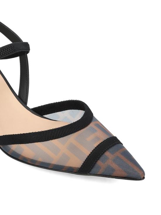 25SS 펜디 플랫 슈즈 8J8589AQ6UF13TU P25 TOBACCO BLACK - FENDI