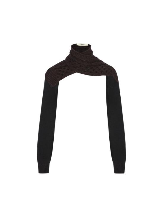 24FW 펜디 터틀넥 FZXC53ASJNF0P1B AI24 AUBERGINE BLACK