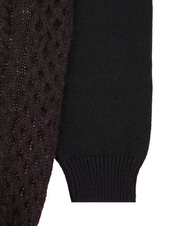 24FW 펜디 터틀넥 FZXC53ASJNF0P1B AI24 AUBERGINE BLACK - FENDI