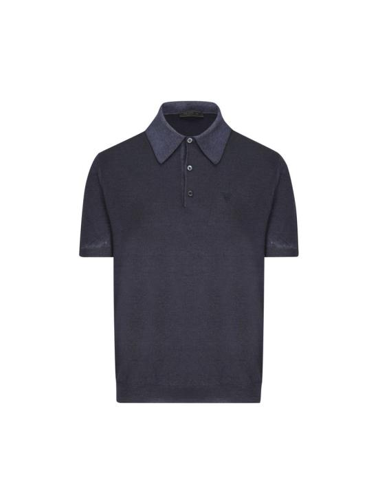 25SS 프라다 폴로 티셔츠 UMB93816EMF0008 P25 BLUE