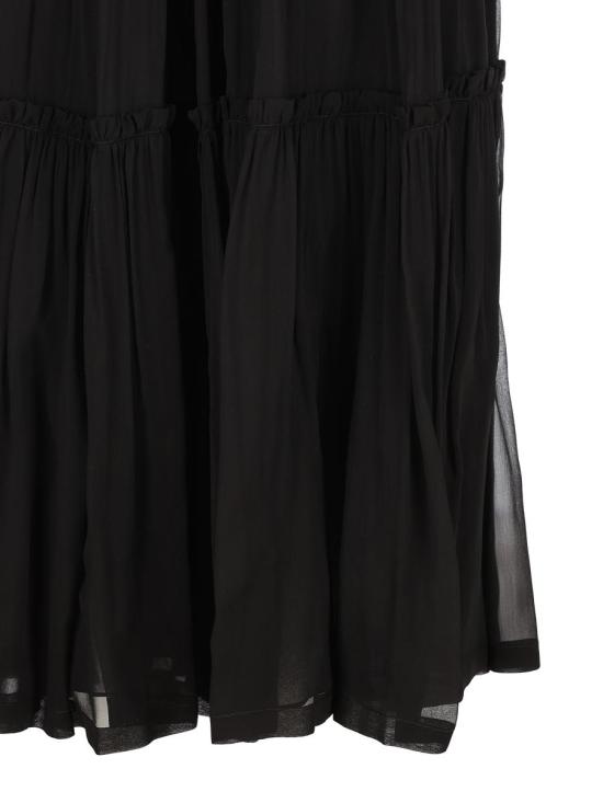 25SS 생로랑 숏 스커트 823141Y115W1000 P25 Black - SAINT LAURENT